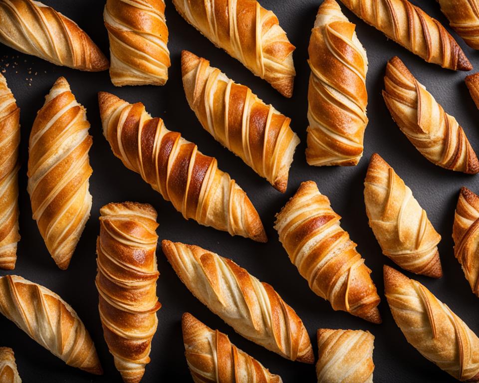 What are the 5 types of flaky pastry?