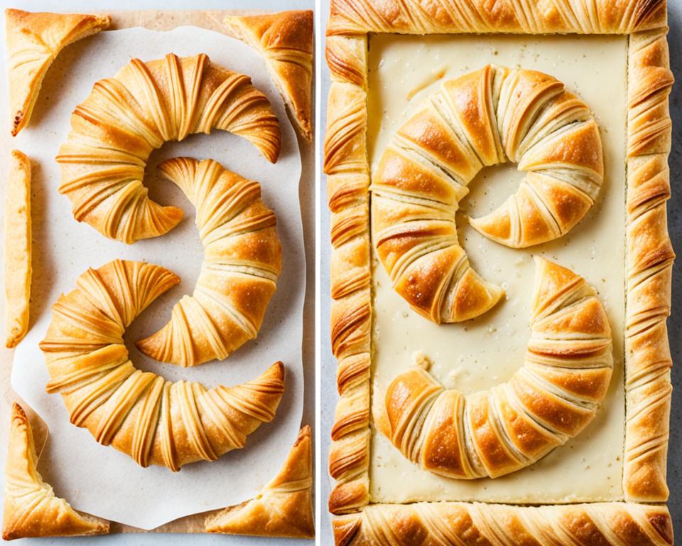 Are crescent rolls puff pastry?