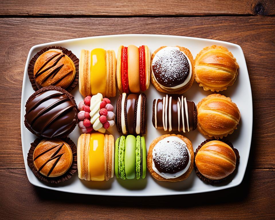 Assortment of French pastries