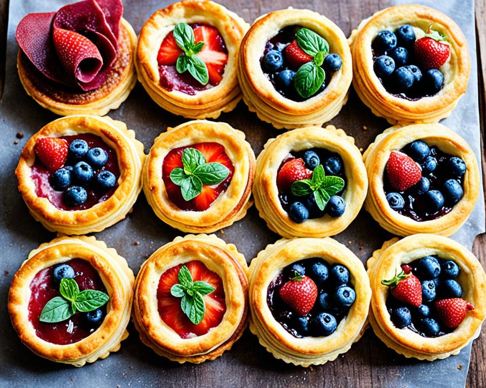 Custom Sweet and Savory Puff Pastry Tarts