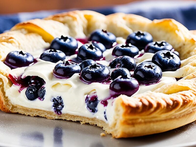 Flaky Blueberry Cream Cheese Danishes Recipe