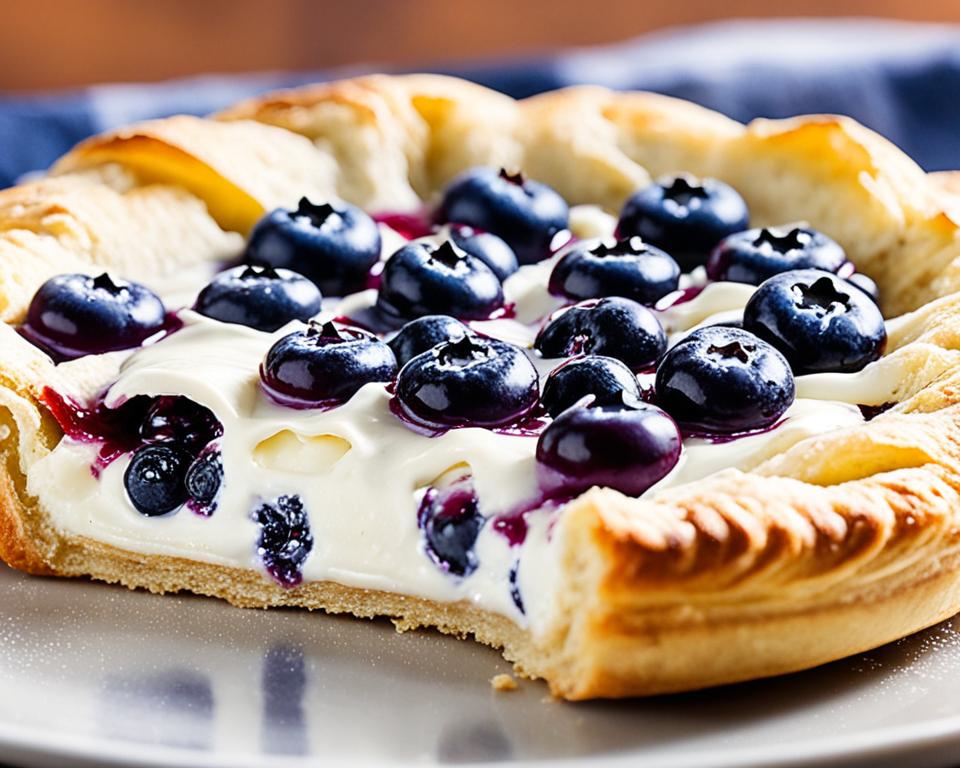 Flaky Blueberry Cream Cheese Danishes Recipe