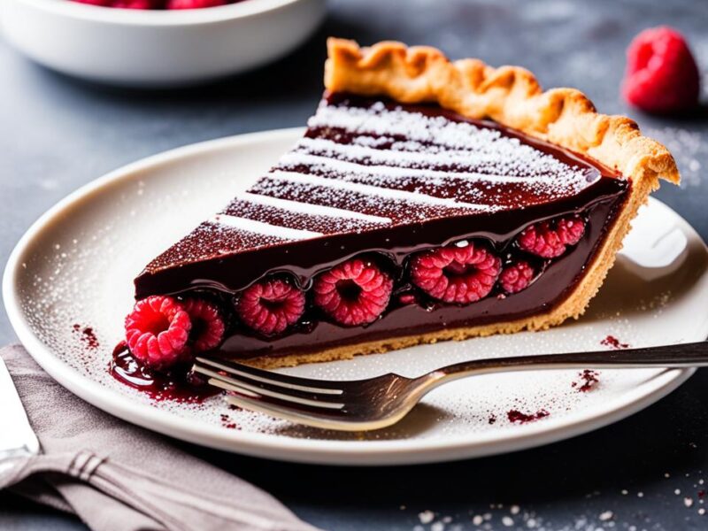 Flaky Chocolate Raspberry Tart Recipe