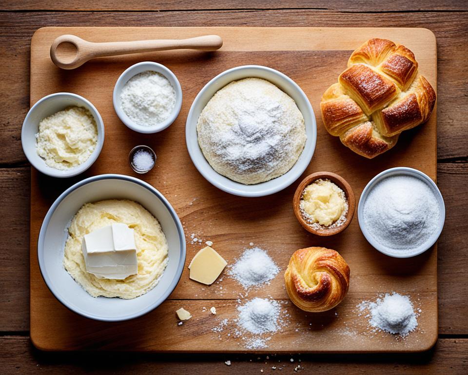 Flaky Kouign-Amann ingredients