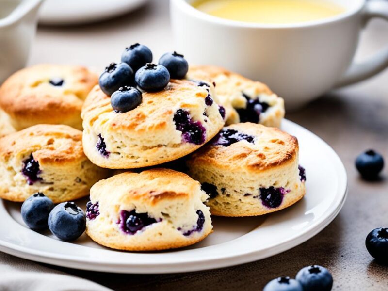 Flaky Lemon Blueberry Scones Recipe