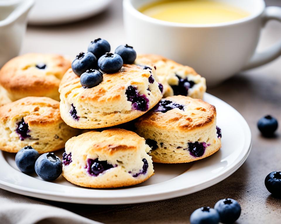 Flaky Lemon Blueberry Scones Recipe