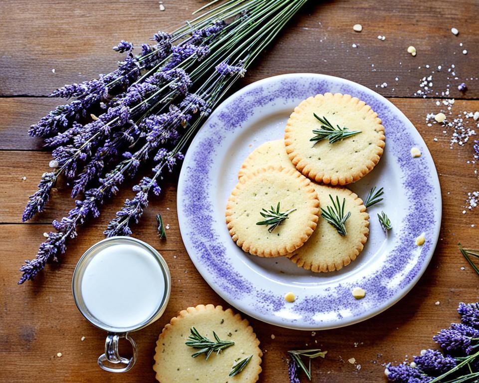 Flaky Lemon Lavender Shortbread Cookies Recipe