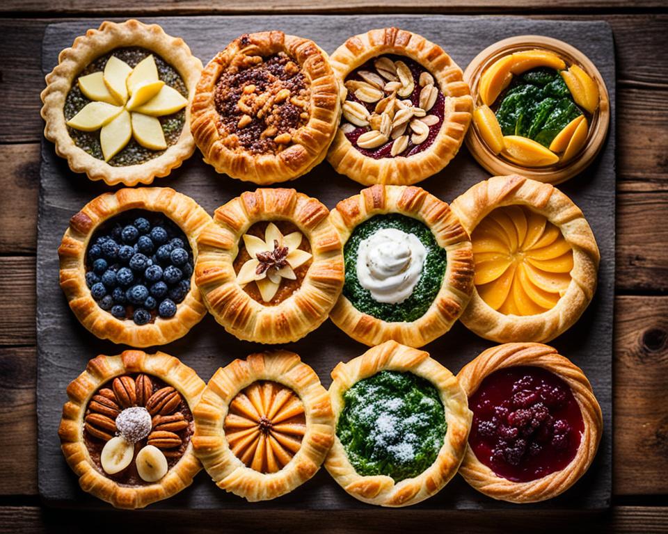 How many types of flaky pastry are there?