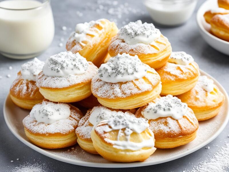 Flaky Vanilla Cream Puffs Recipe