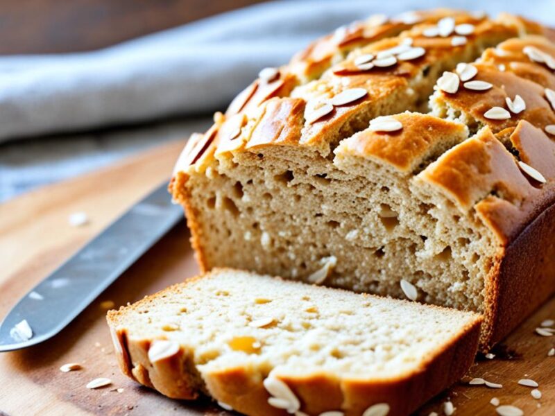 Flaky Whole Wheat Honey Oat Bread Recipe