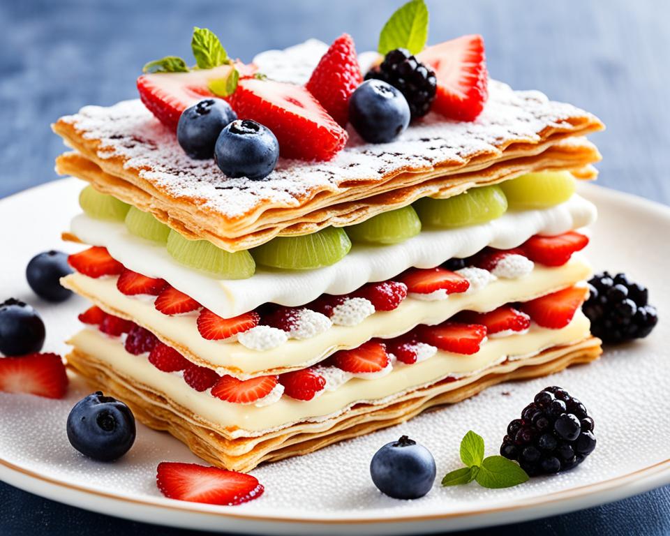 Flavored Mille-Feuille with Seasonal Fruits