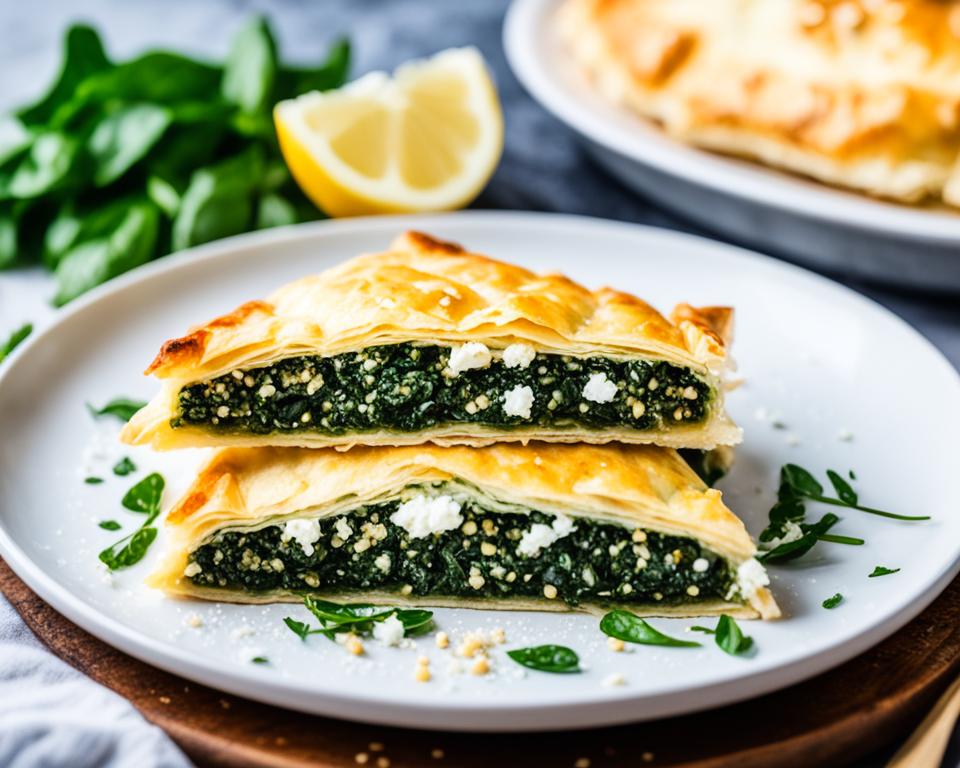 Homemade Flaky Spanakopita