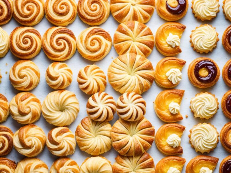 How many types of flaky pastry are there?