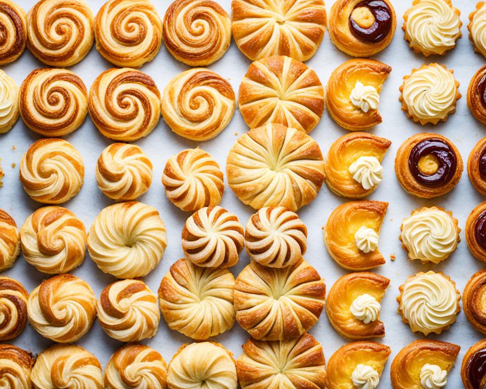 How many types of flaky pastry are there?