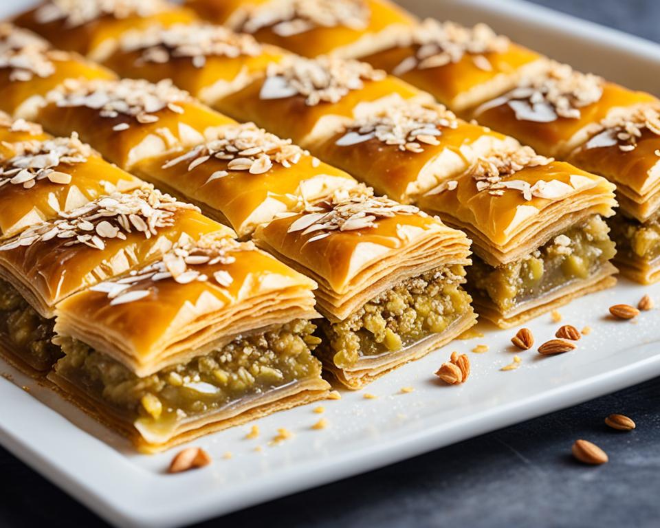 Perfectly Baked Baklava Golden Brown