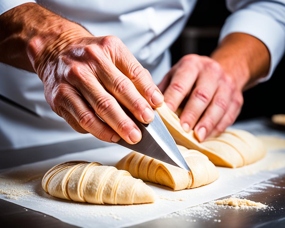 Professional Croissant Cutting Technique