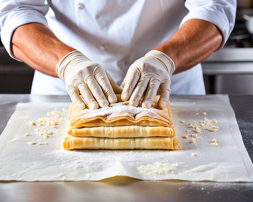 Puff Pastry Layers Creation