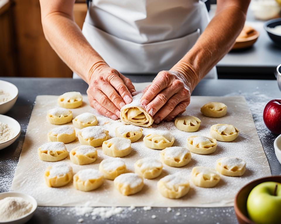 Puff Pastry Strudel Preparation