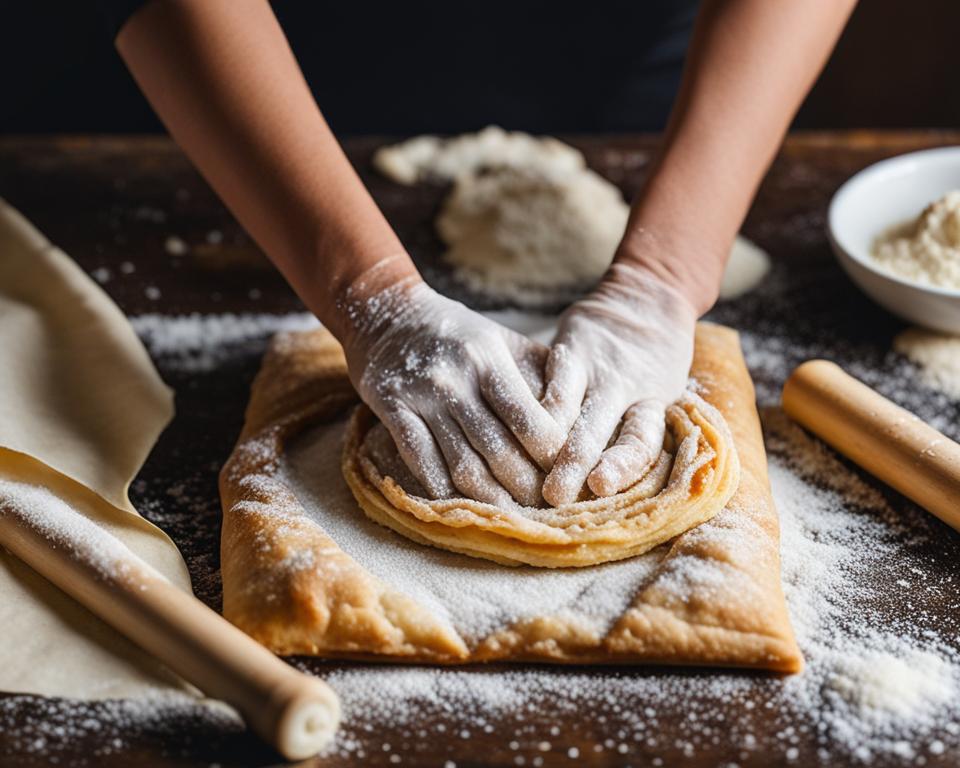 Quick palmier dessert preparation