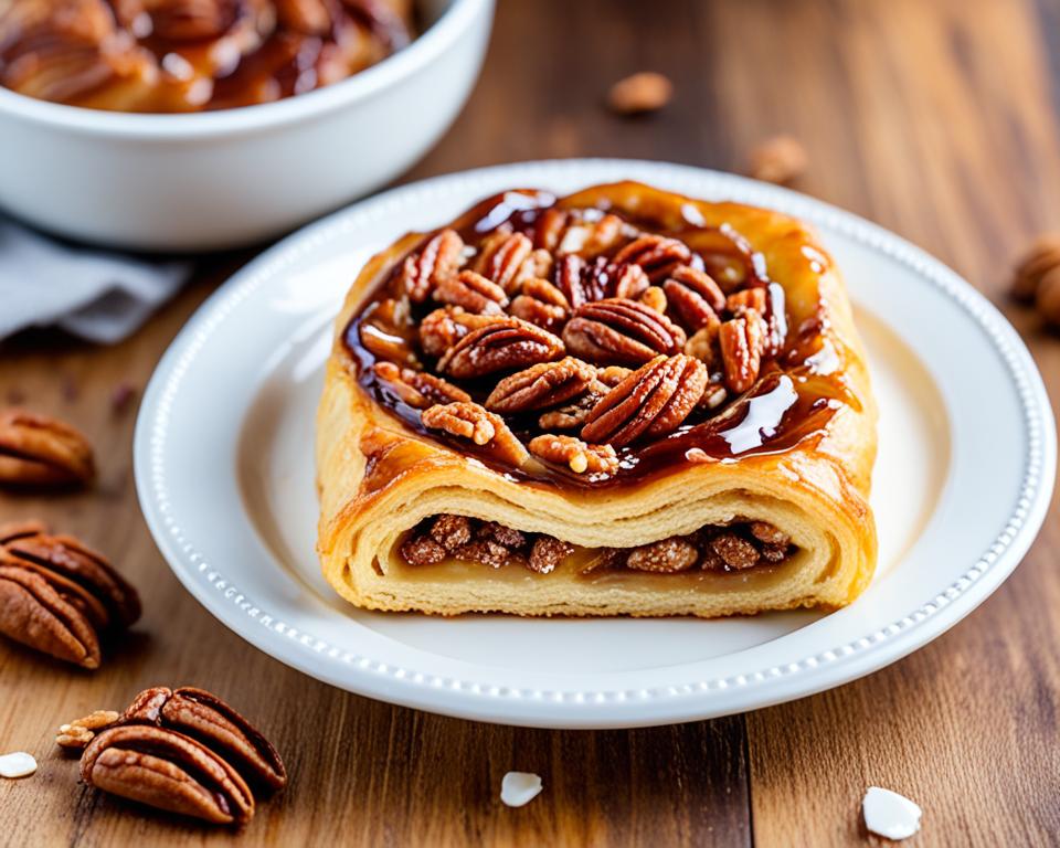 Sticky Sweet Maple Pecan Danish Pastry