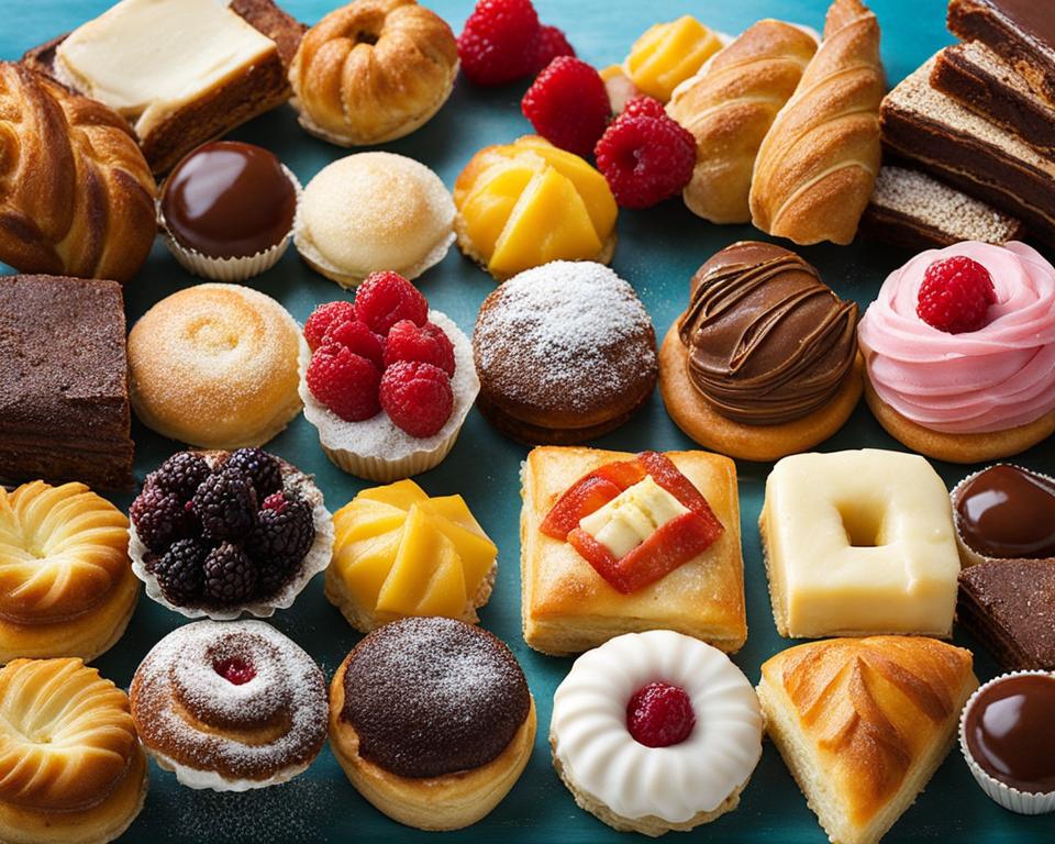 Variety of traditional Italian pastries