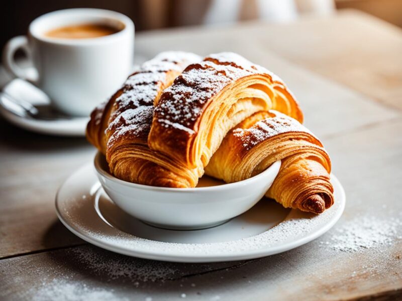 What is a flaky crescent shaped pastry?