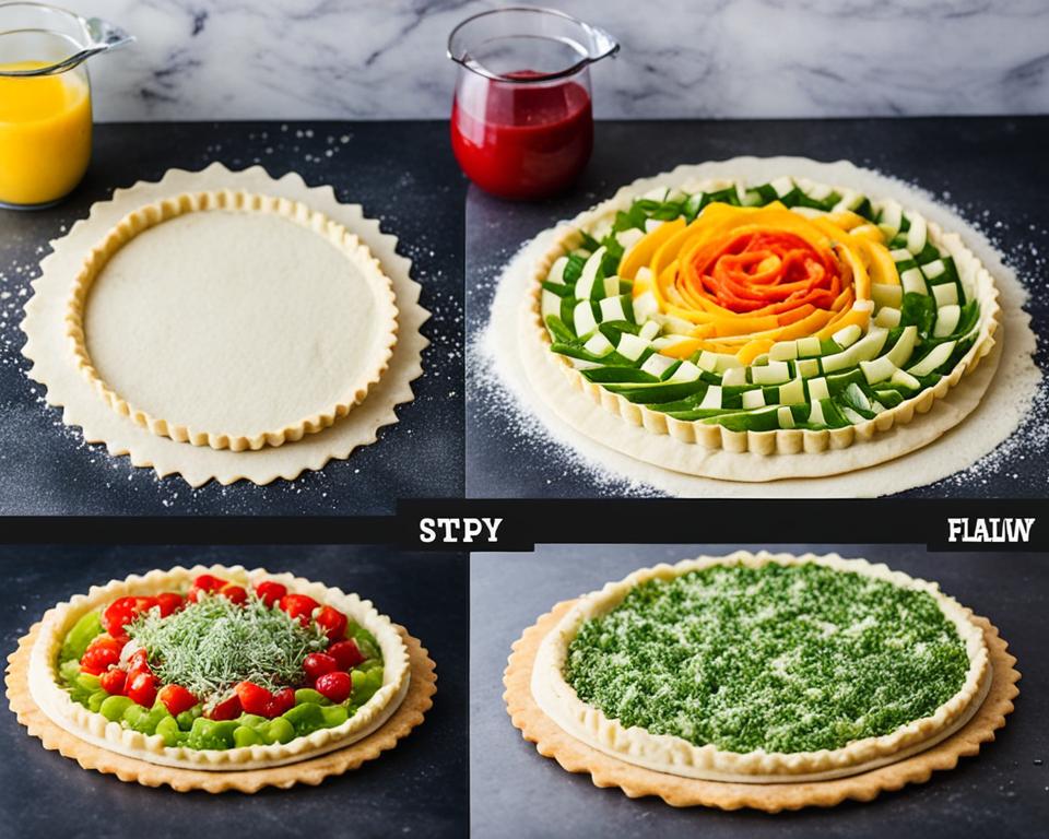 homemade tart assembly