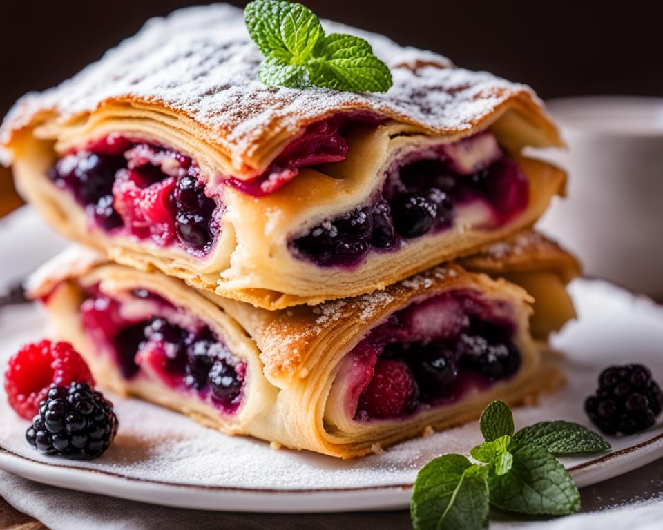 mixed berry strudel