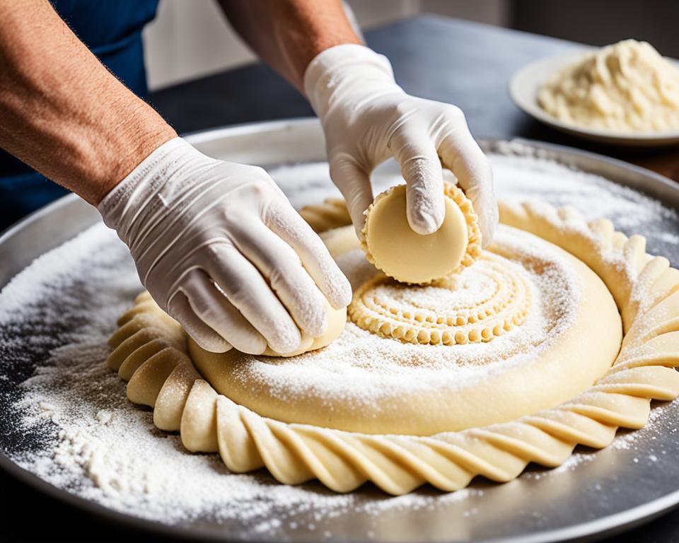 Expertly crafting homemade Butter tarts pastry crust