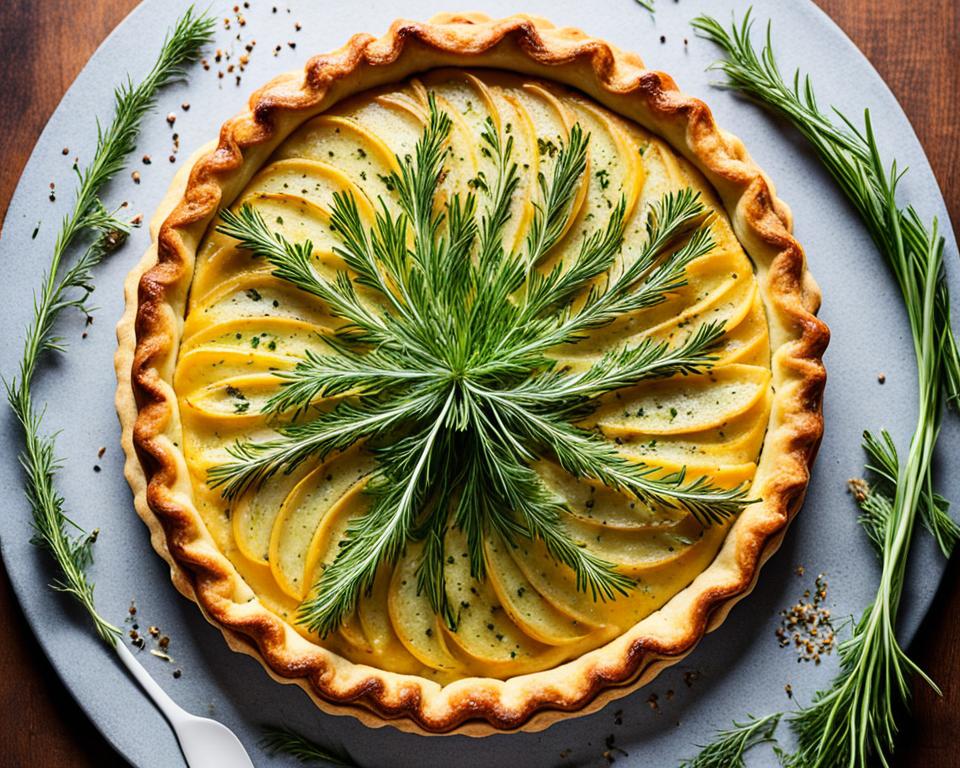 Flaky Caramelized fennel tarts