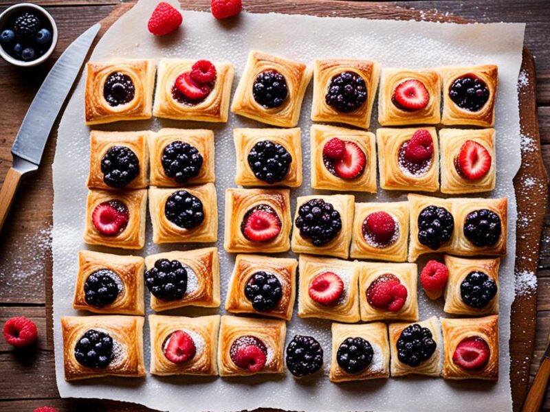 Flaky Puff pastry danishes