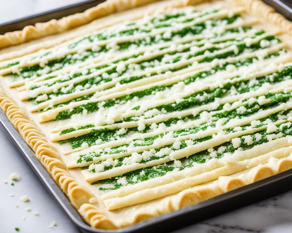 Peppermint Puff Pastry Sticks Preparation