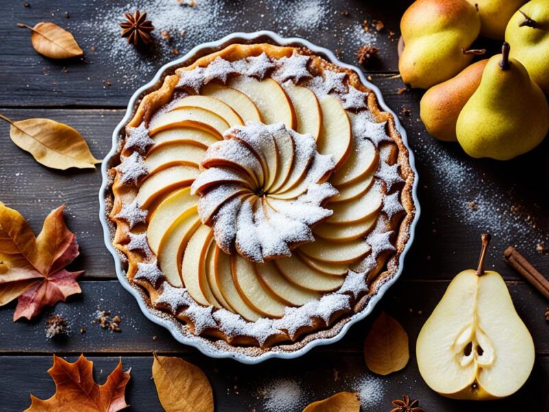 Simplest Flaky pear tart