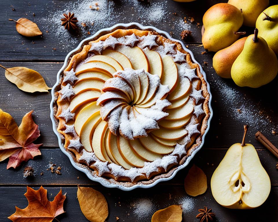 Simplest Flaky pear tart